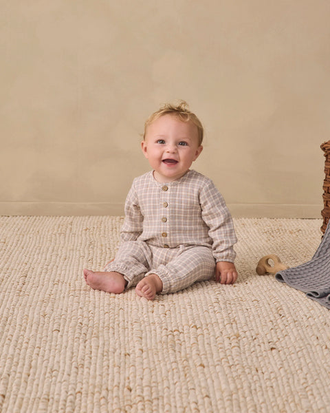 Woven Jumpsuit Blue Gingham