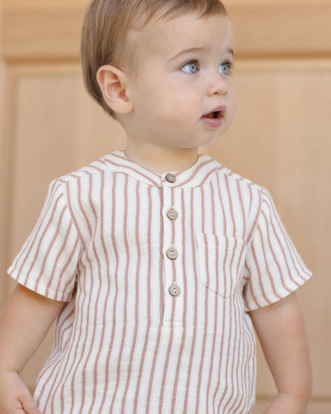 Jaxson Shirt || Vintage Stripe