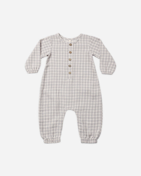 Woven Jumpsuit Blue Gingham