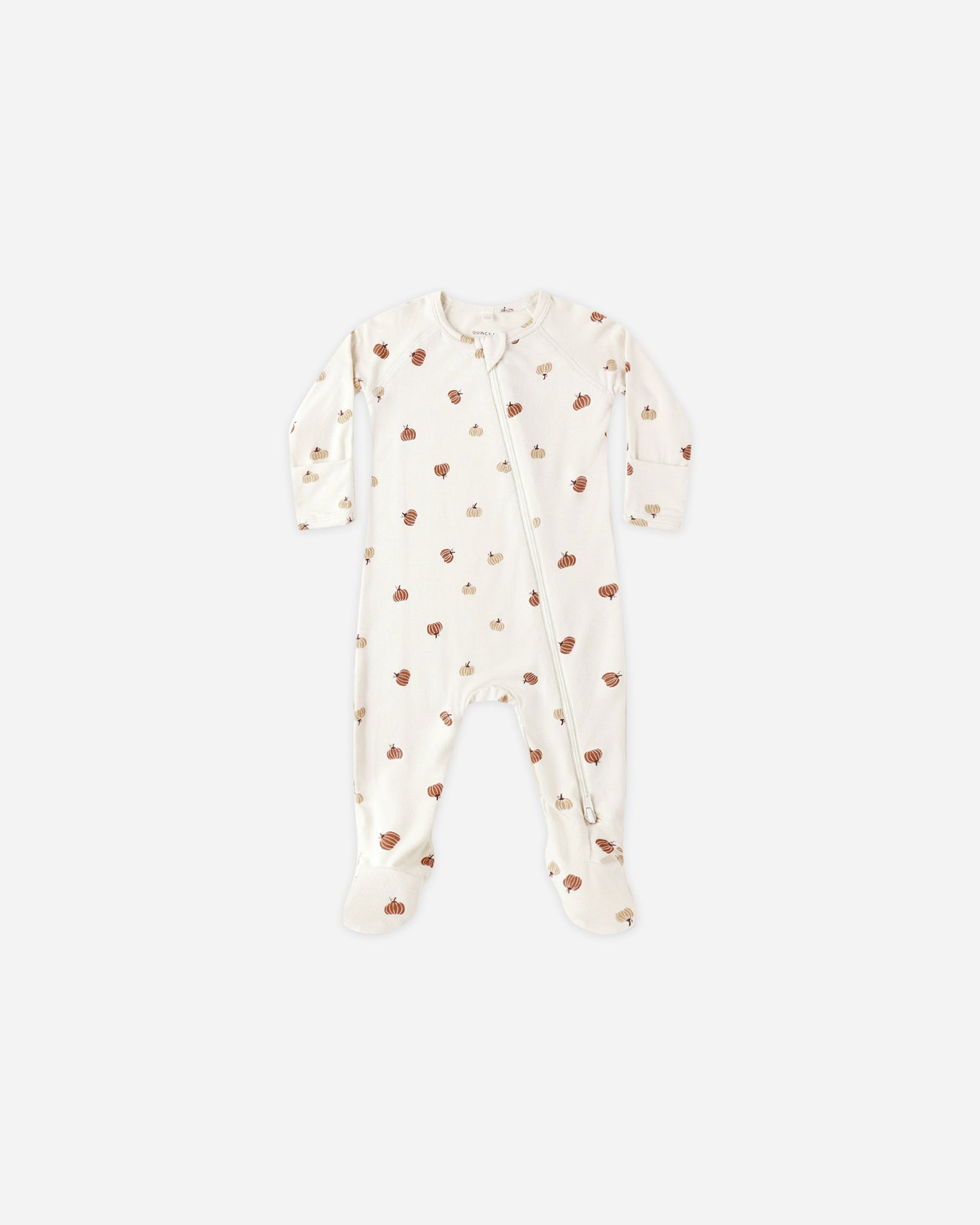 Bamboo Zip Footie || Pumpkins