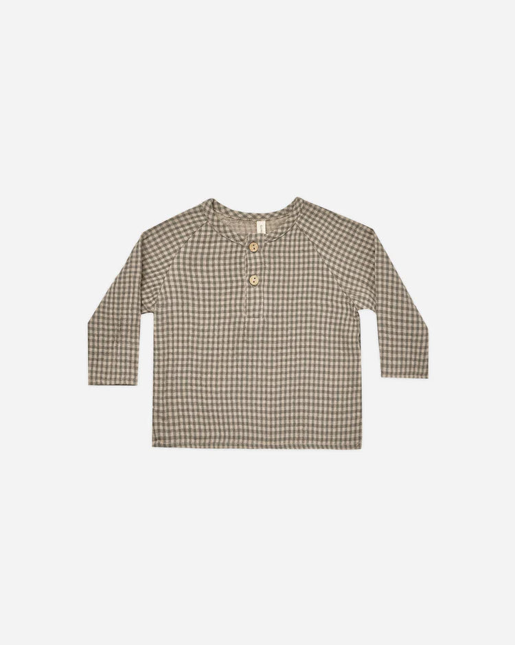 zion shirt || forest micro plaid (FINAL SALE)