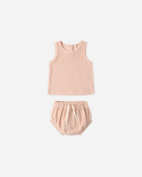 Terry Tank + Short Set || Melon