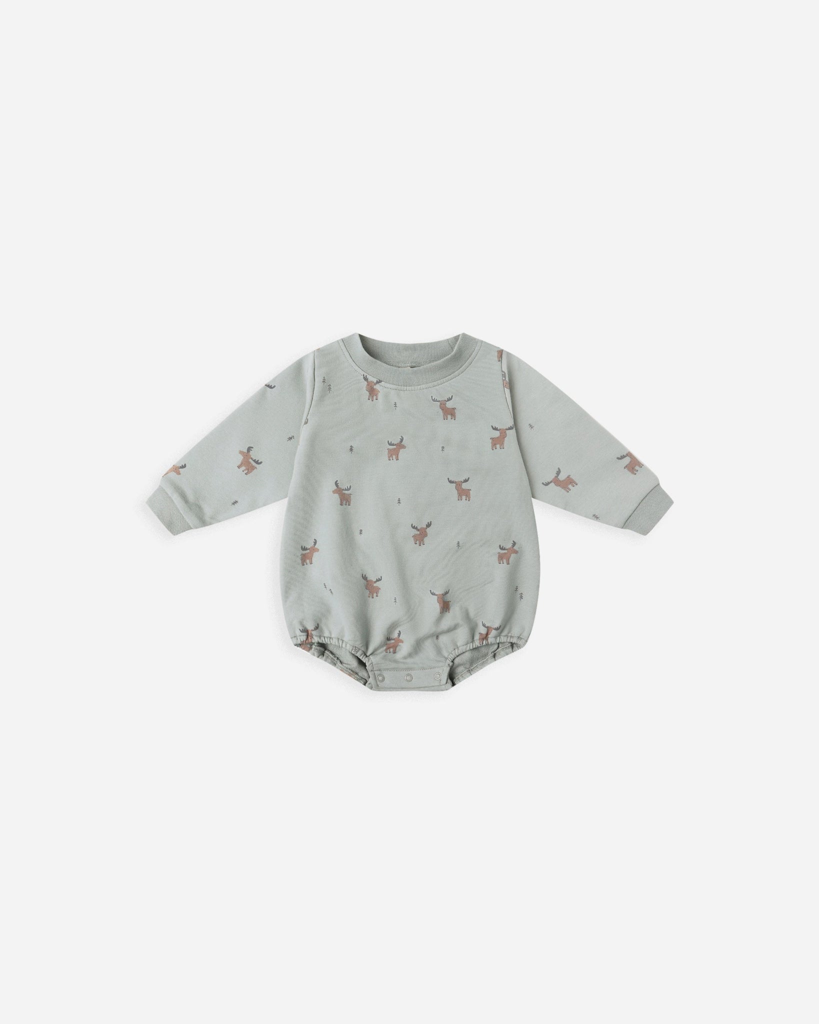 Crewneck Bubble Romper || Moose
