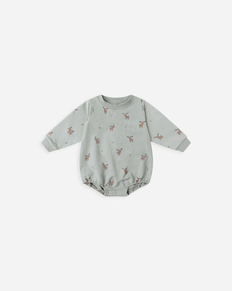 Crewneck Bubble Romper || Moose