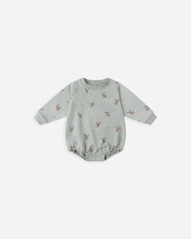 Crewneck Bubble Romper || Moose