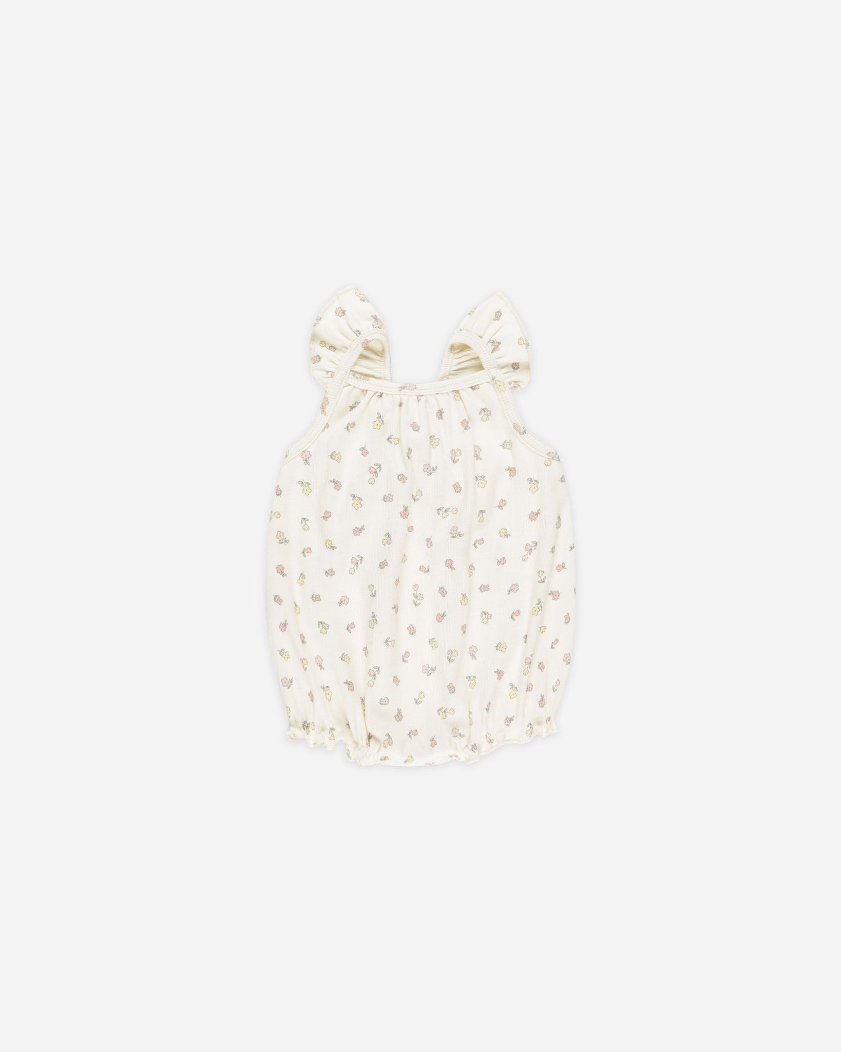 Ribbed Ruffle Romper || Fleur