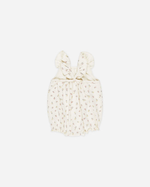 Ribbed Ruffle Romper || Fleur