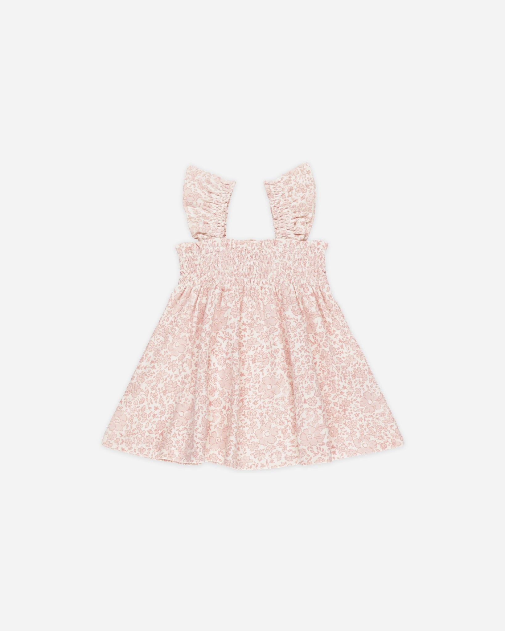 Smocked Jersey Dress || Pink Blossom