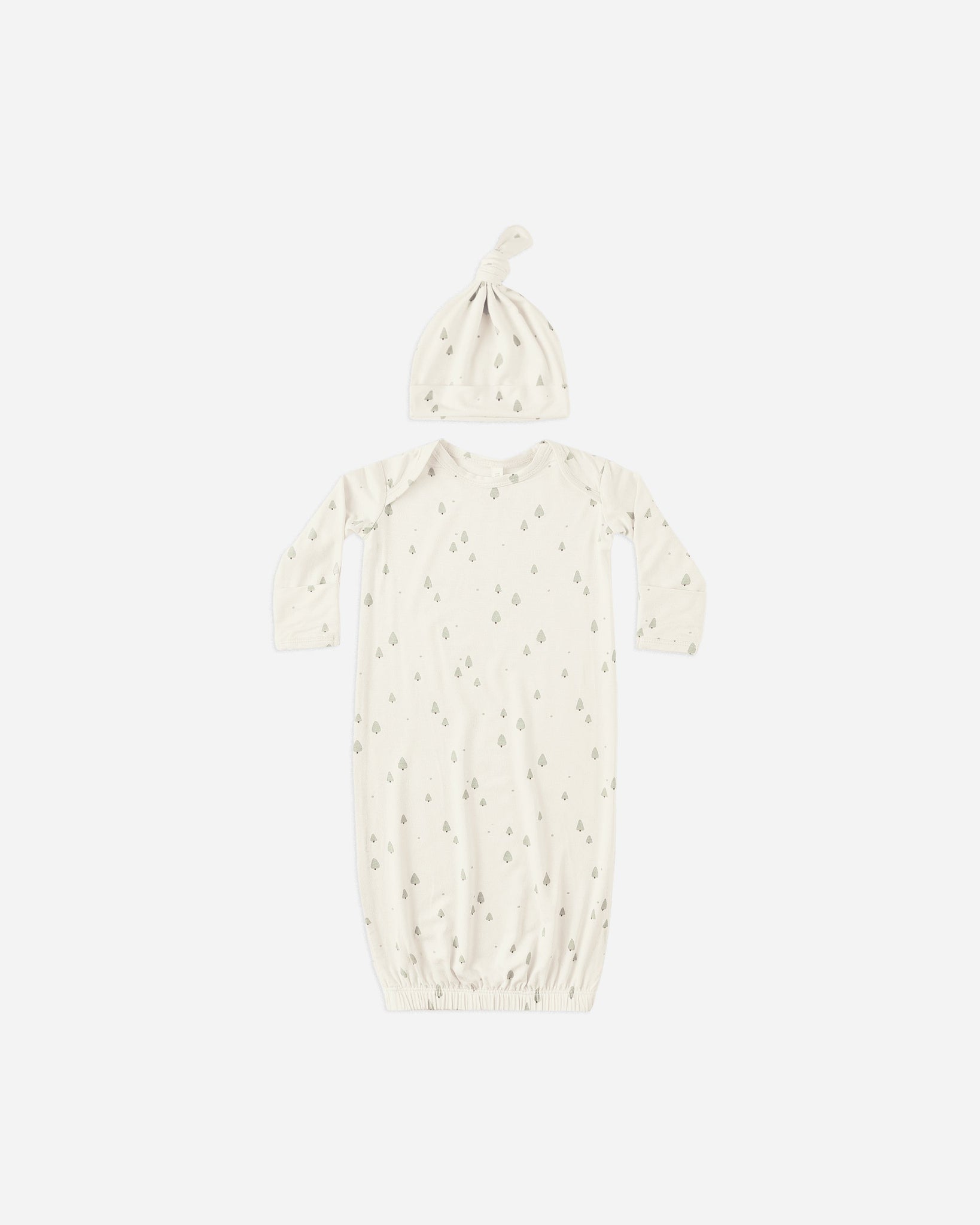 Bamboo Baby Gown + Hat Set || Trees