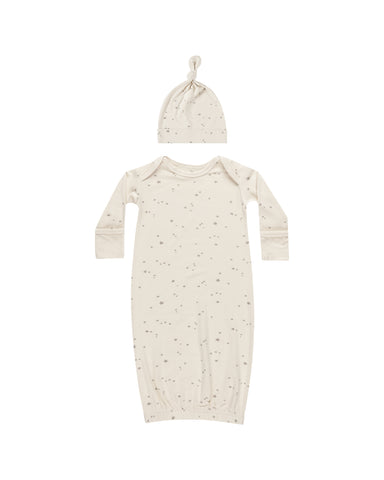 Bamboo Baby Gown + Hat Set || Twinkle