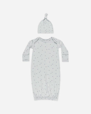 Bamboo Baby Gown + Hat Set || Twinkle