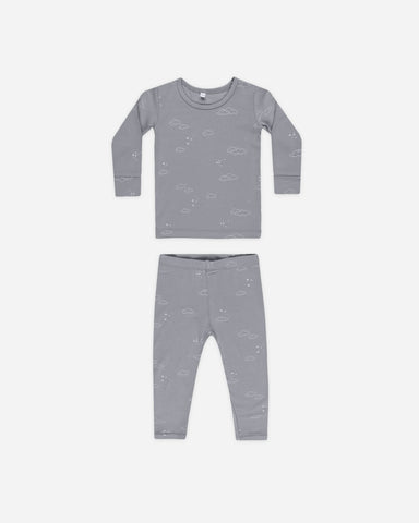 Bamboo Pajama Set || Clouds