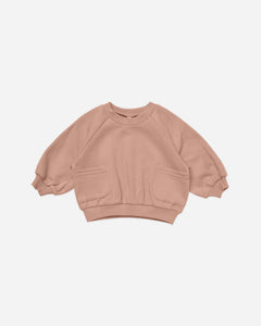 pocket sweatshirt || rose