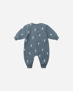 Relaxed Fleece Jumpsuit || Silver Moons