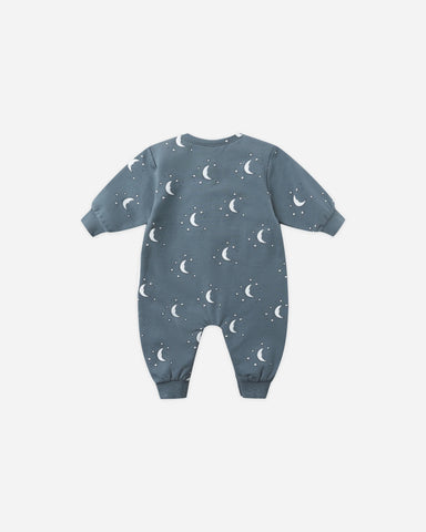 Relaxed Fleece Jumpsuit || Silver Moons