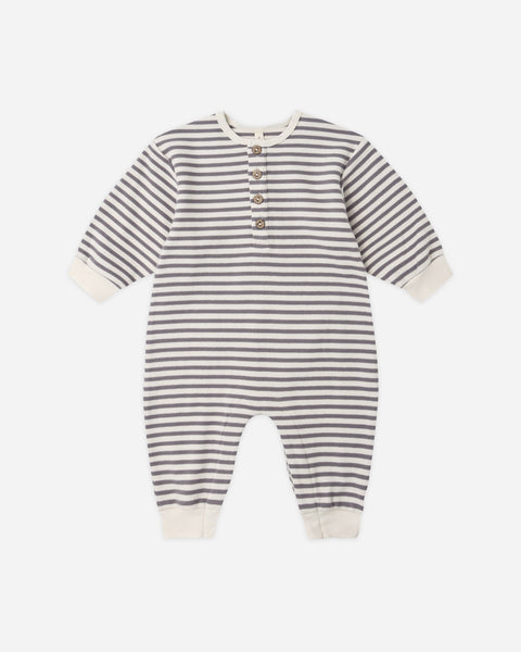 Relaxed Jumpsuit Slate Stripe