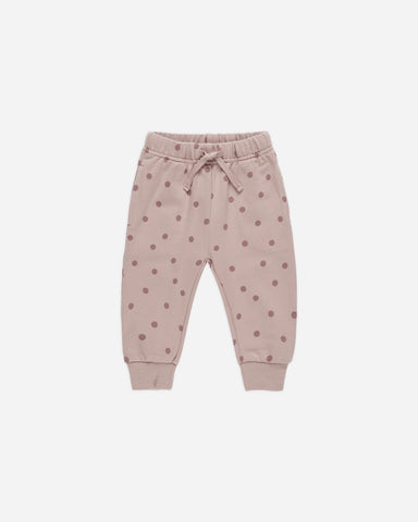 Relaxed Fleece Sweatpant || Polka Dots