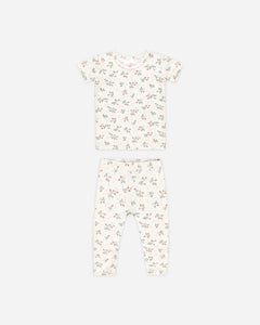 Bamboo Short Sleeve Pajama Set || Strawberries