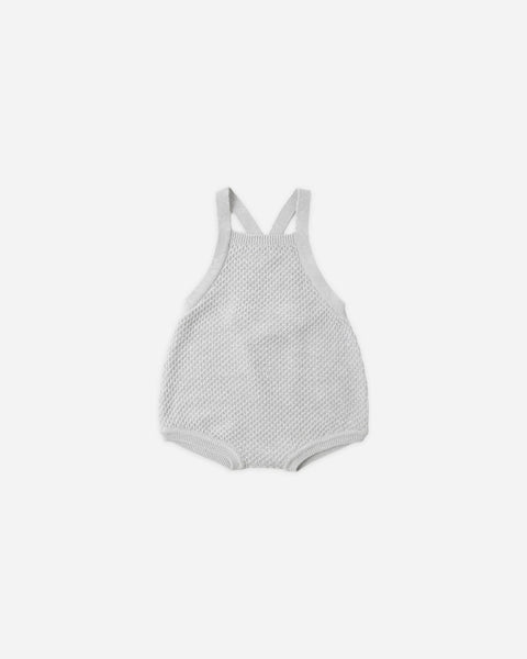 Caleb Knit Shortall || Heathered Sky