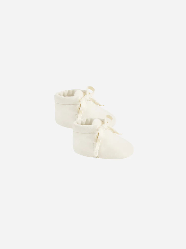 baby booties || ivory