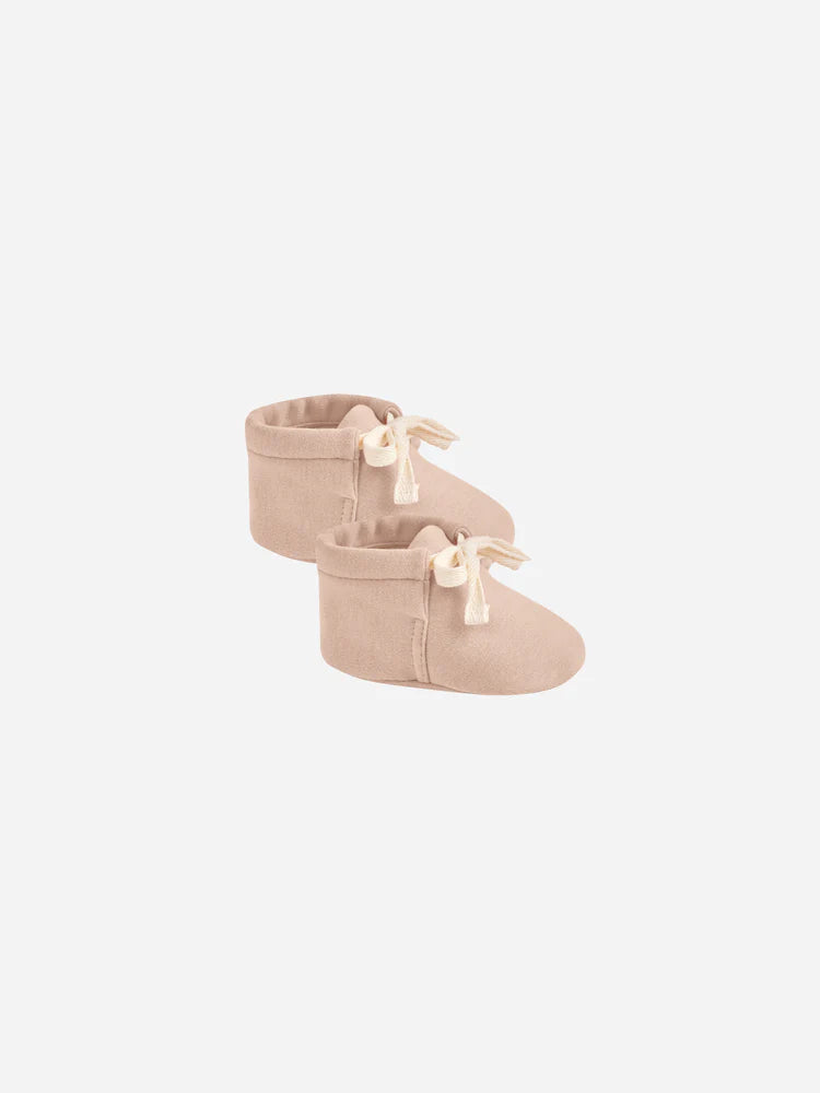 baby booties || blush