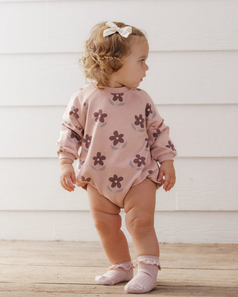 Crew Neck Romper Daisy