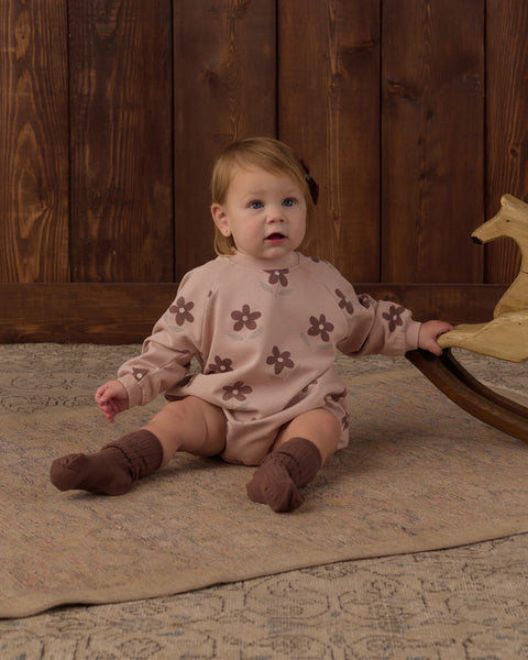 Crew Neck Romper Daisy