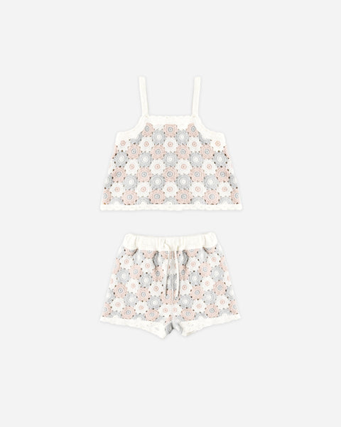 Lili Knit Set || Blue, Light Pink, Ivory