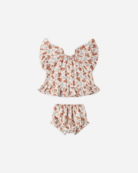 Butterfly Top & Bloomer Set Americana Floral
