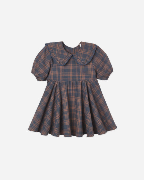Camille Dress Midnight Plaid