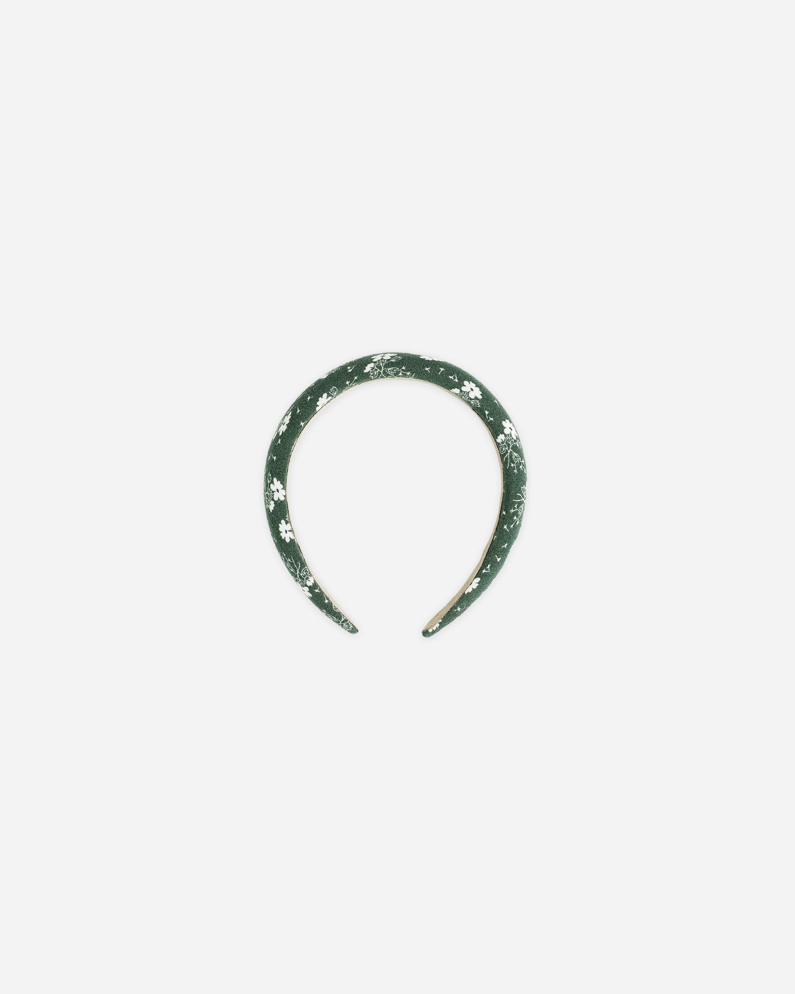 Padded Headband | Green Ditsy