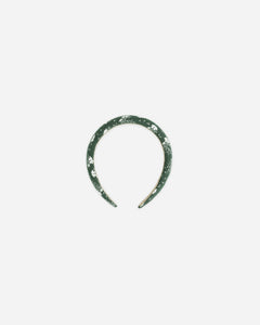 Padded Headband | Green Ditsy