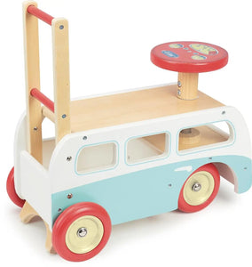 2-in-1 Retro Bus- Ride on Toy