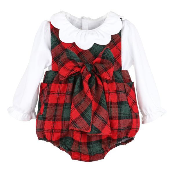 Tartan Tidings Bow Bubble Set, Red/Green (FINAL SALE)