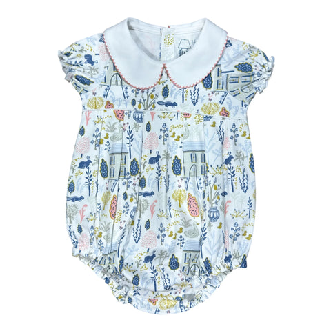 Girls SS Pleated Bubble- English Countryside
