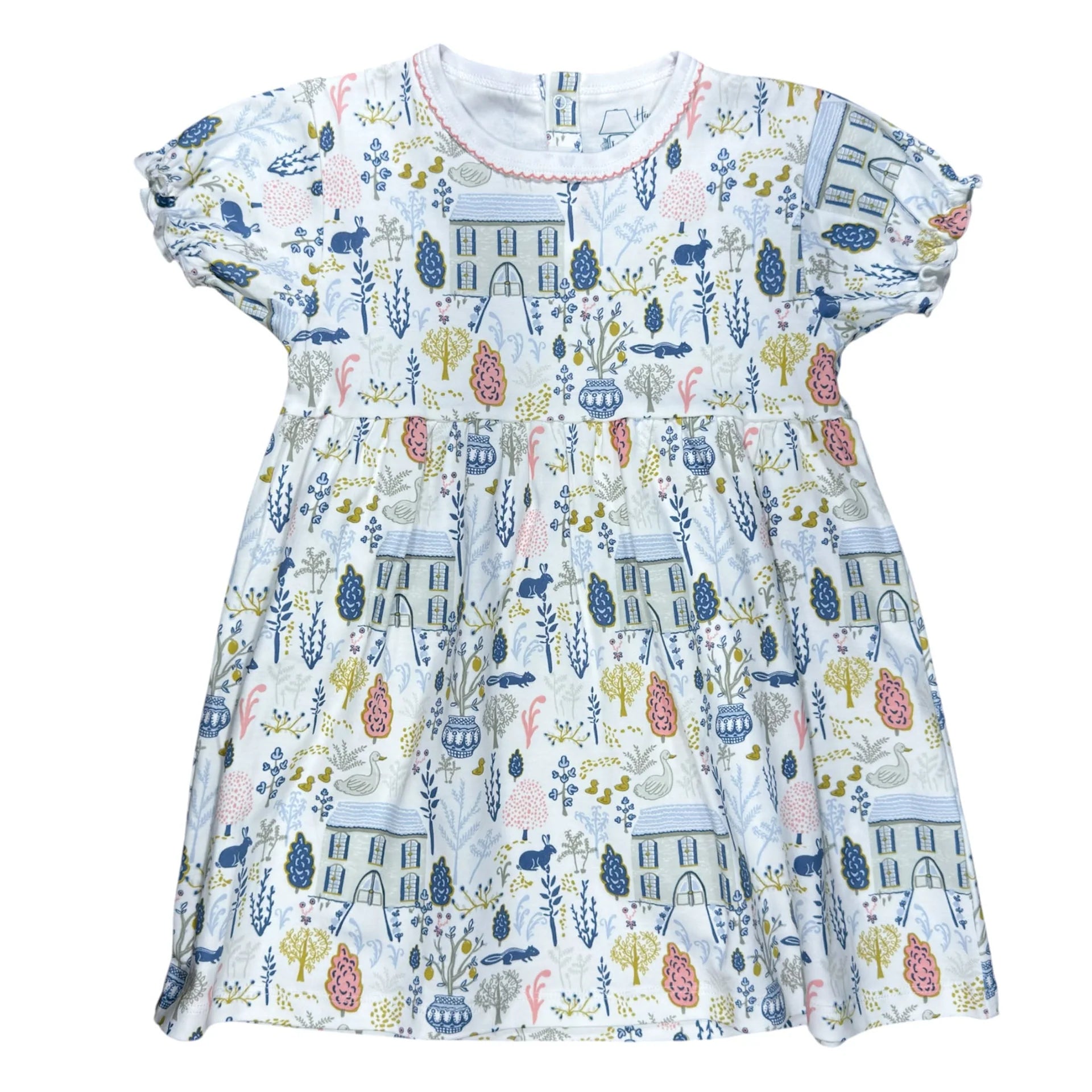 Short Sleeve Playtime Dress- English Countryside