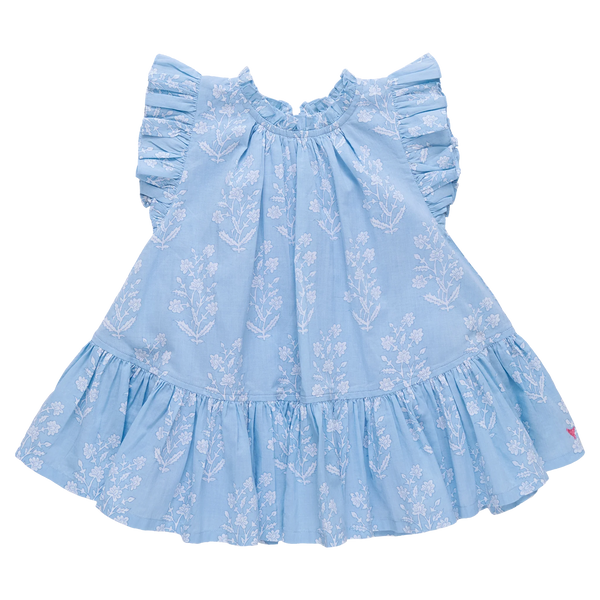 Girls Harper Dress - Blue Dewdrop