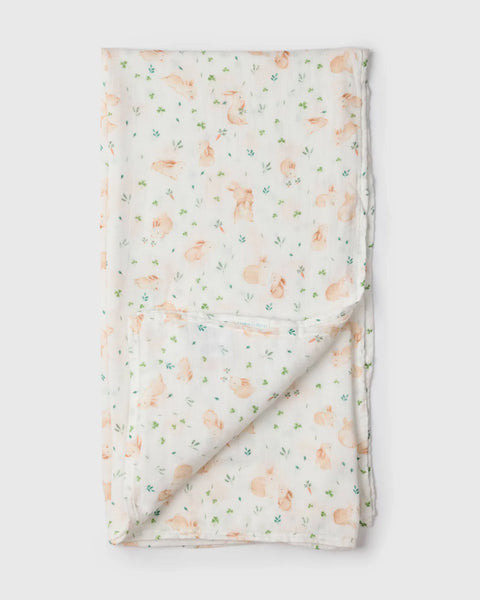 Muslin Swaddle- Bunny Meadow