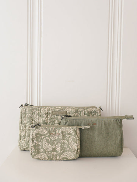 Sazan + JuJuBe 3-Piece Pouch Purse Set - Paisley Floral