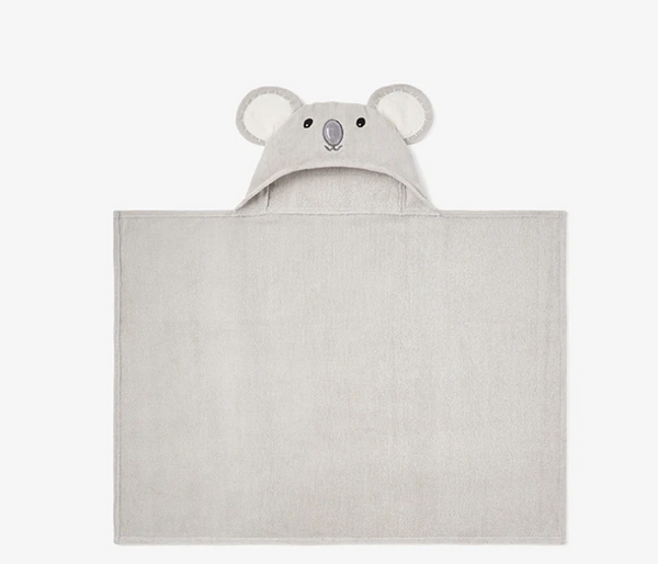 Koala Hooded Baby Bath Wrap