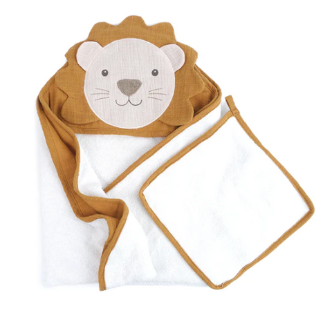 Petit Lion Towel and Washcloth Set