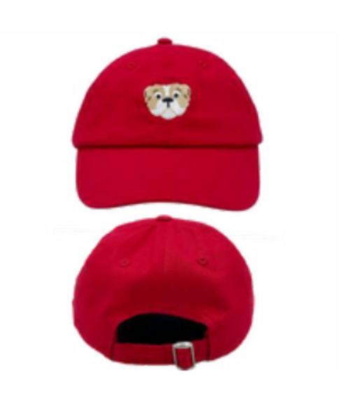 Bulldog Baseball Hat Ruby Red (Boys)