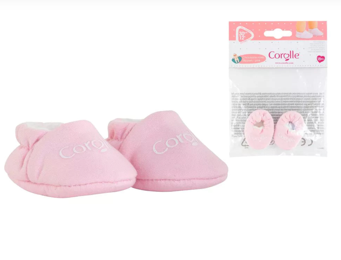 Slippers - Pink for 12" Doll