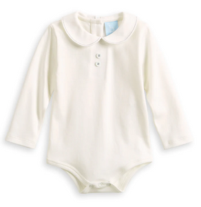 Button Front Peter Pan Pima- Blue