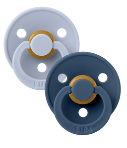 Blue/Steel Blue BIBS Pacifier 2 PK, Size 2