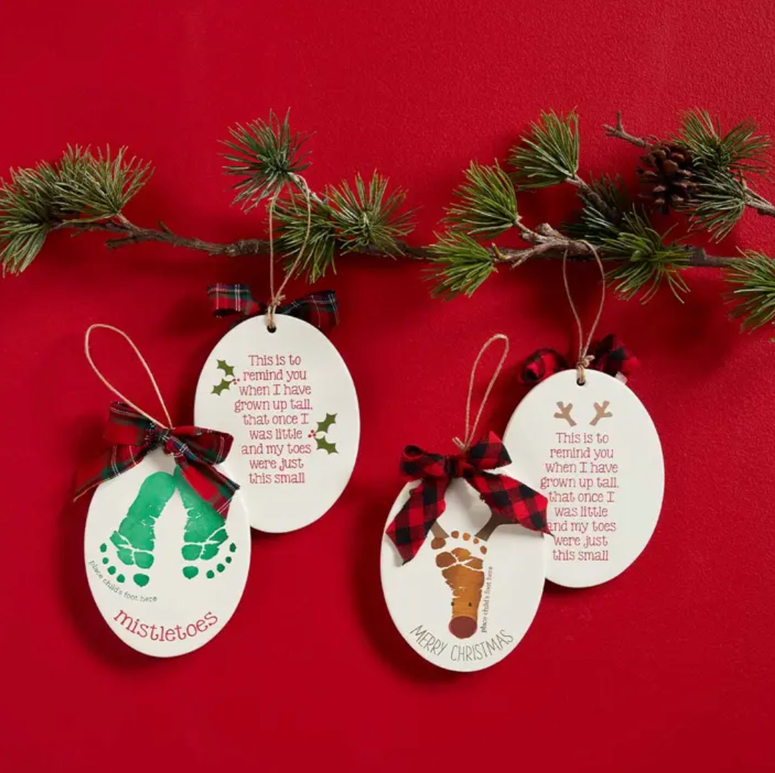 Mistletoes Foot Print Ornament Kit