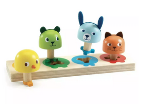 Tourniki Wooden Peg Animal Shape Sorter