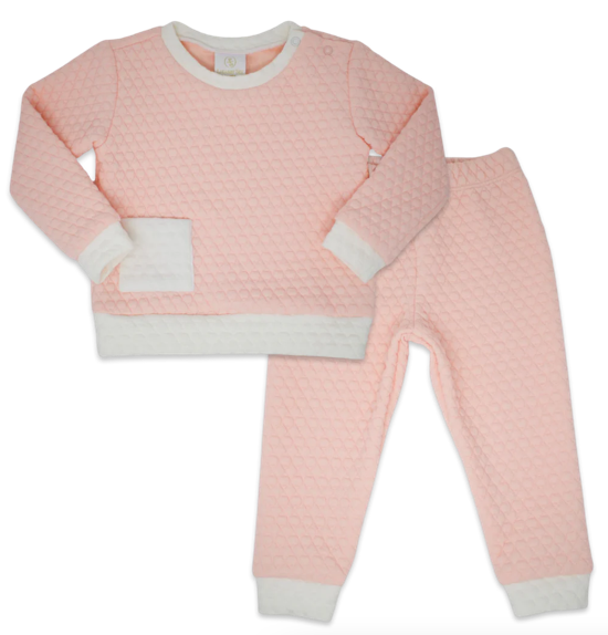 Quilted Sweatsuit - Pink