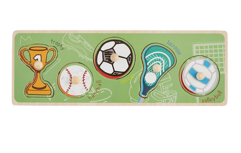 Green Sports Touch and Feel Puzzle