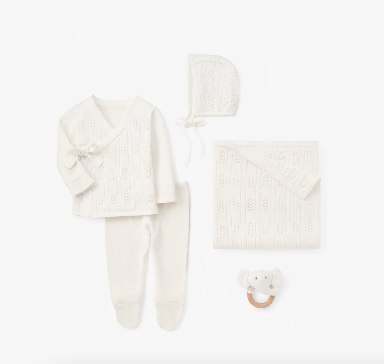 Baby Layette Gift Set with Box (White)